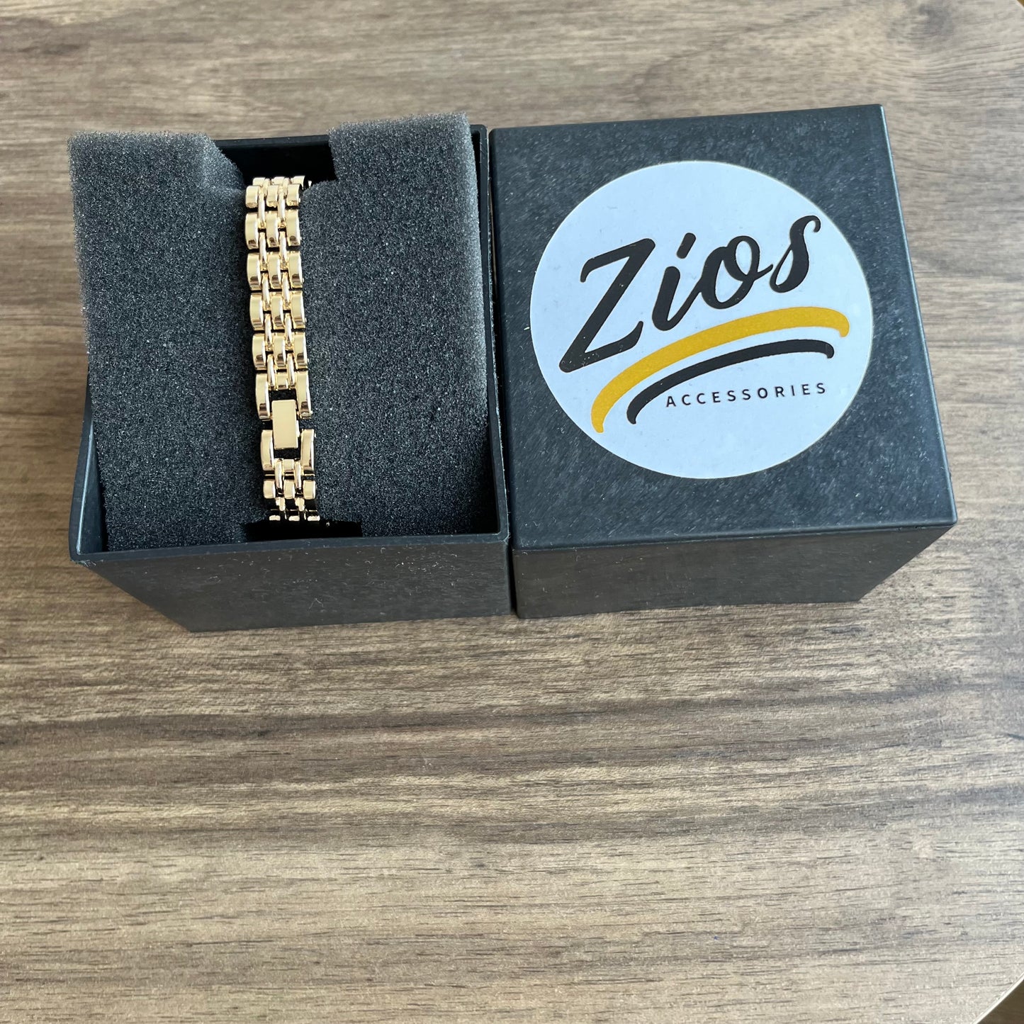 ZİOS Kadın Lüks Gold Çelik Kordon Yeşil Kadran Kol Saati – Zarafetin ve Şıklığın İncisi ziosks1531